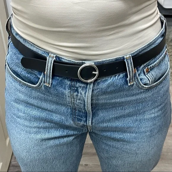 Zara | Accessories | Zara Black Silver Belt | Poshmark